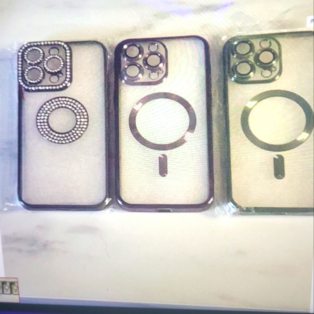 Iphone 14 pro max luxury plating flash diamond